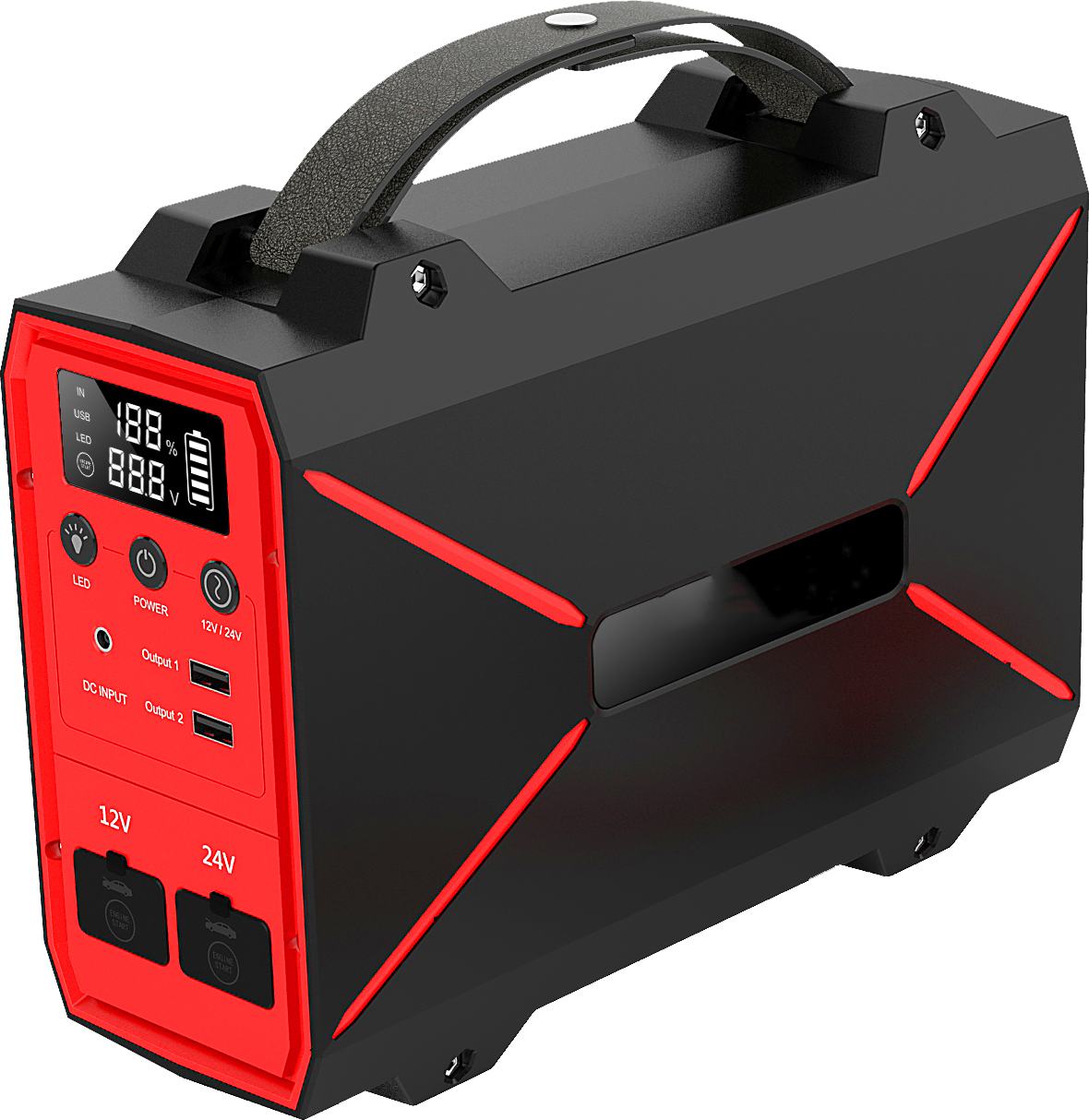 12V 24V 181300mAh Jump Starter 2500A Multi-Function Portable Lithium Battery Car Jump Starter ,24v car truck jumper.