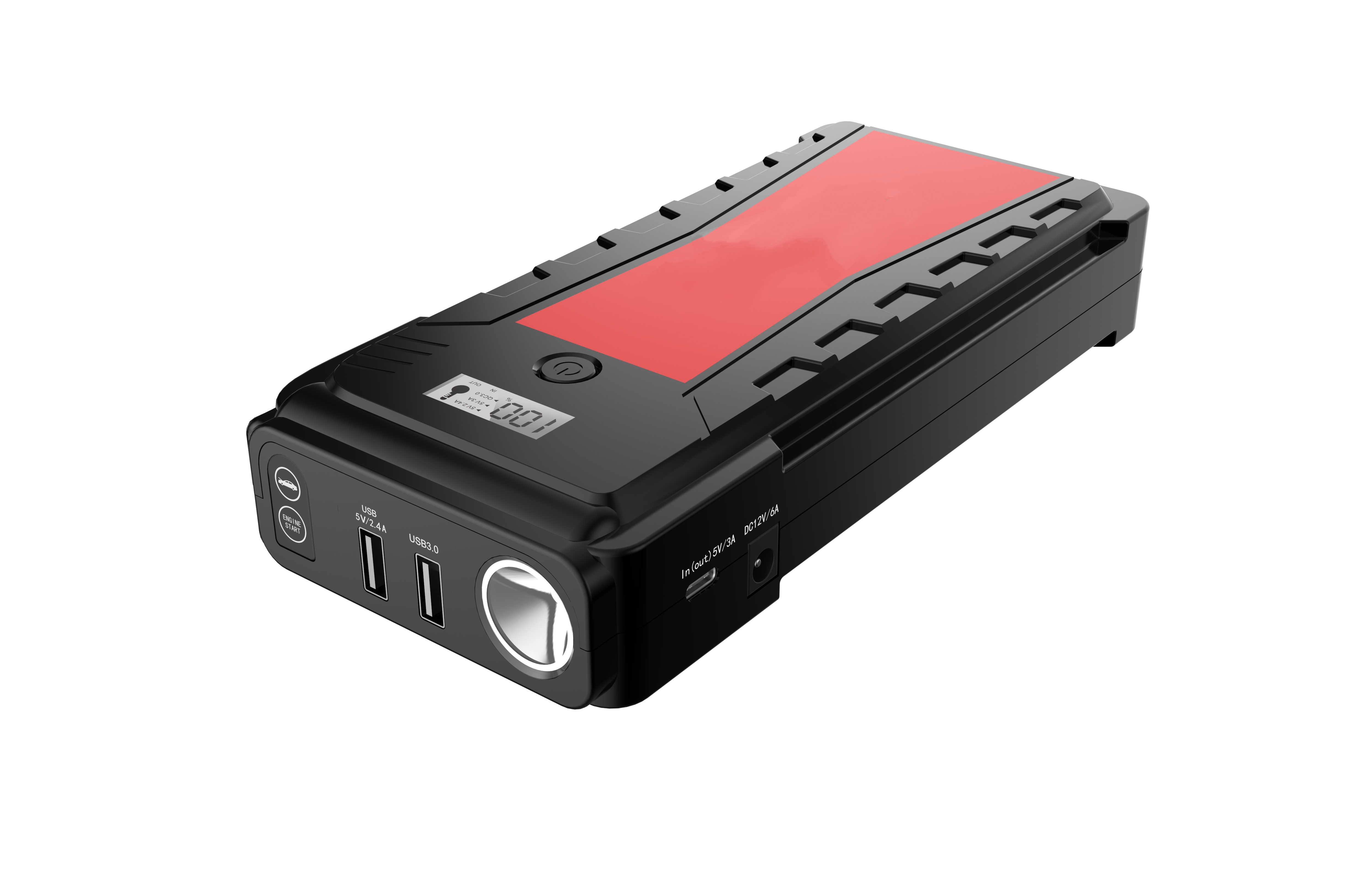 G29 JS3000 3000A 16000mAh(59.2Wh) 12V Multi-function Portable Car Emergency Battery Booster Power Bank Jumper Pack Car Jump Starter.