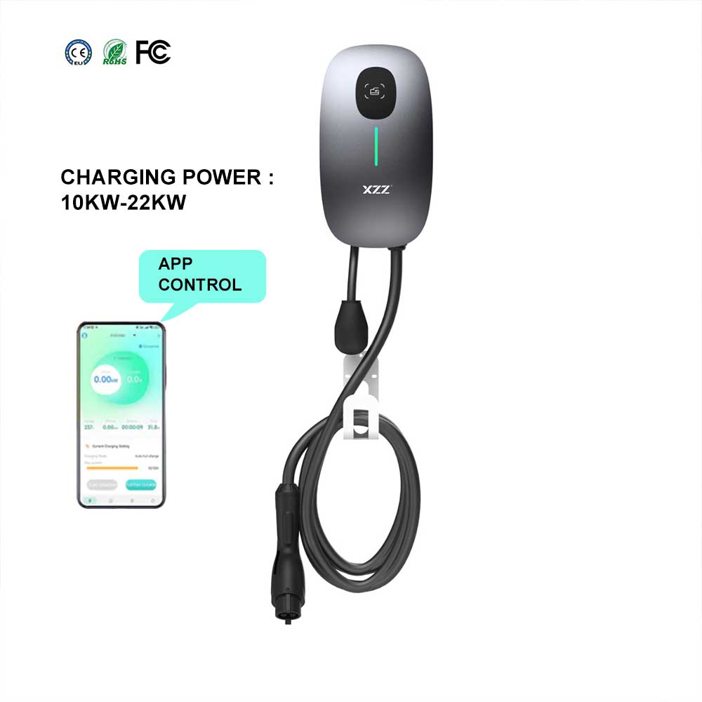 12 KW UL CE Certified Home Wall-Box Fast EV Charger 240V Single Type 1 Tesla Compatible New Level 2 Electric Car Charging.