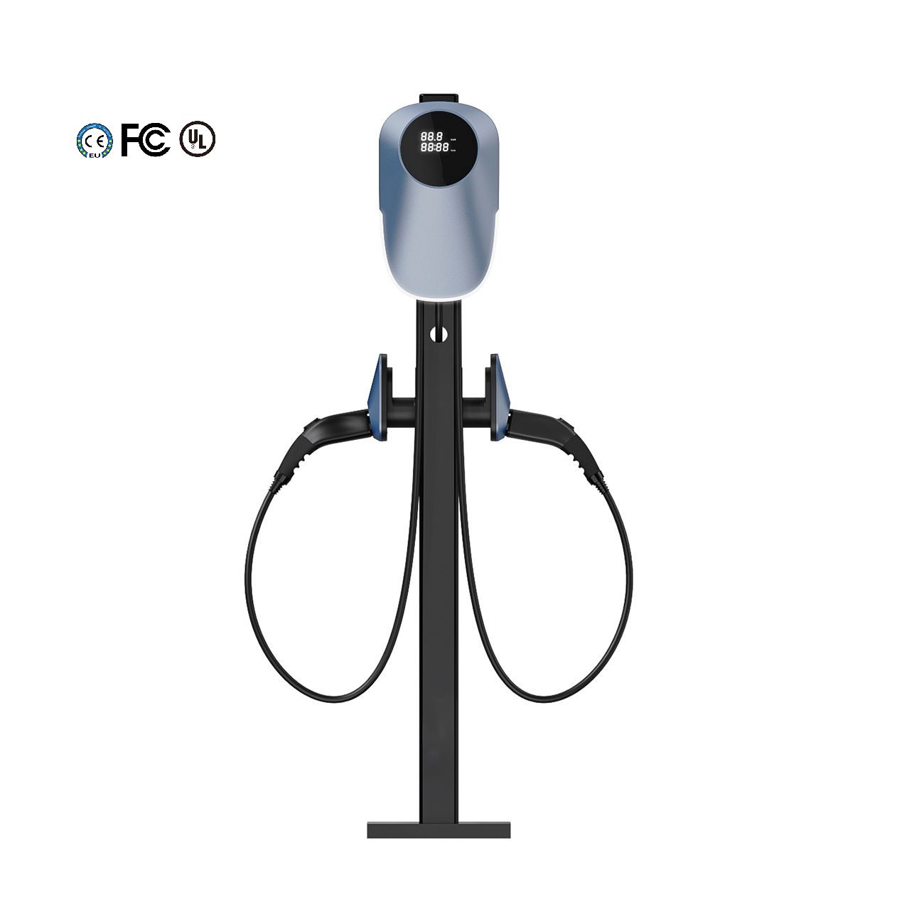 XZZ Level 2 EV Charger 48 Amp - Smart Display, RFID Card, 16ft Cable, Outdoor/Indoor, NEMA 14-50P EV Charger Level 2, WiFi Enabled Electric Car Charger, 230V Electric Vehicle Charging Stations.