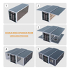XZZEnergy Solar Off-Grid Prefab 20ft Expandable Container Foldable Tiny Home Prefabricated House Complete Set Off Grid Living Solution Solar Energy System Container House