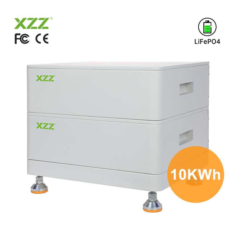  Stackable LiFePO4 Battery Home System Solar Stackable Battery 10KWh Stacking Battery Solar Energy Storage Systems Rechargeable Battery Pack Home Battery