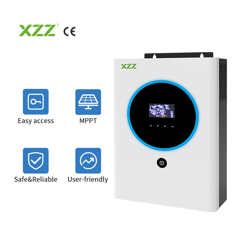 Hybrid MPPT Hybrid Solar Inverter 4KW 6KW Inverter Solar Power System Energy Storage Inverter Home Hybrid Inverter Solar Controller For Energy Storage System Pure Sine Wave Single Phase