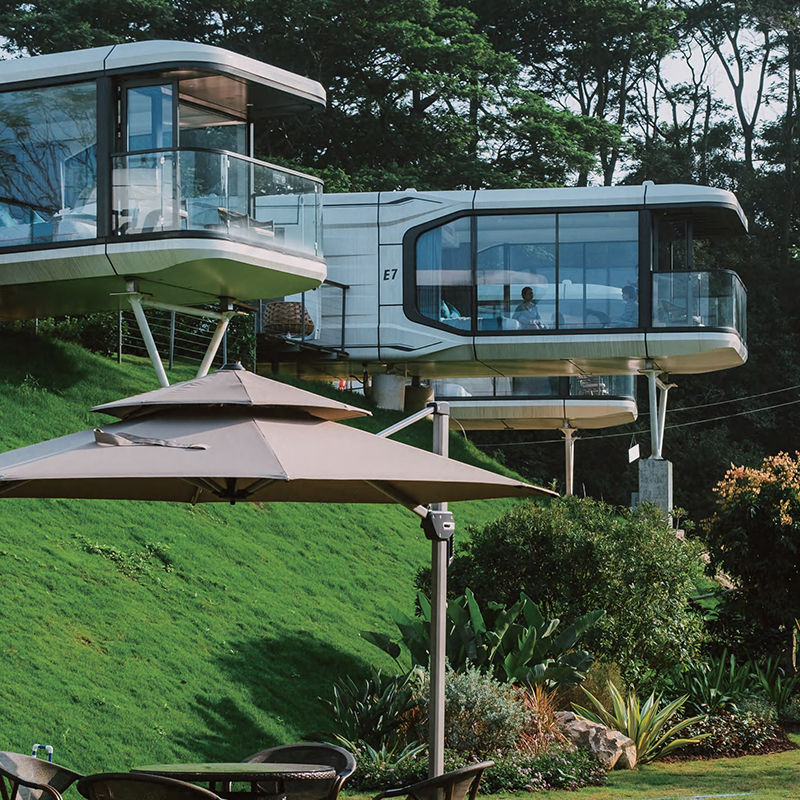 Intelligent Local Prefab Modular Solar Space Capsule House LuxuryCustomized Pre-Fab Folded Container House with Solar System Customized Fast Install Expandable Prefab Container House Homes with Solar 