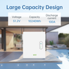  XZZ New Hot Wall-Rack Mount Dual Use 51.2v 100ah 10.24kwh Lifepo4 Lithium Ion Battery For Solar System Home Energy Storage Syst.