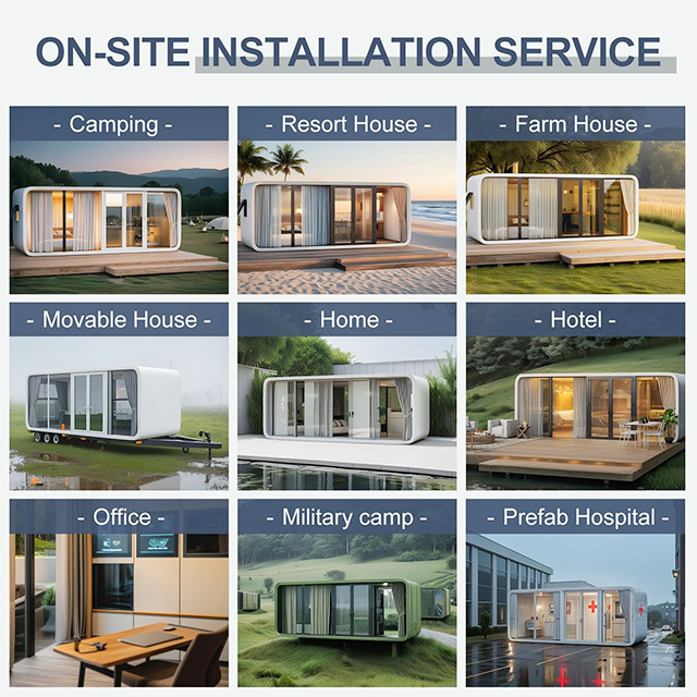 XZZEnergy 19m2 Off-Grid Apple Mobile Cabin Integrated Solar Panel & Energy Storage Apple Cabin Housing Solution with bedroom,kitchen,bathroom for Hotel/Office use