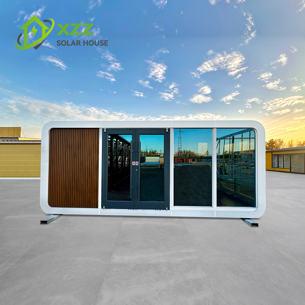  Capsule House Apple House Modern 20ft 40ft Prefab House Container House with Solar Panels Bathroom Kitchen Solar Prefab House Modern 2 Bedroom Container House Prefab Design with Solar Electric