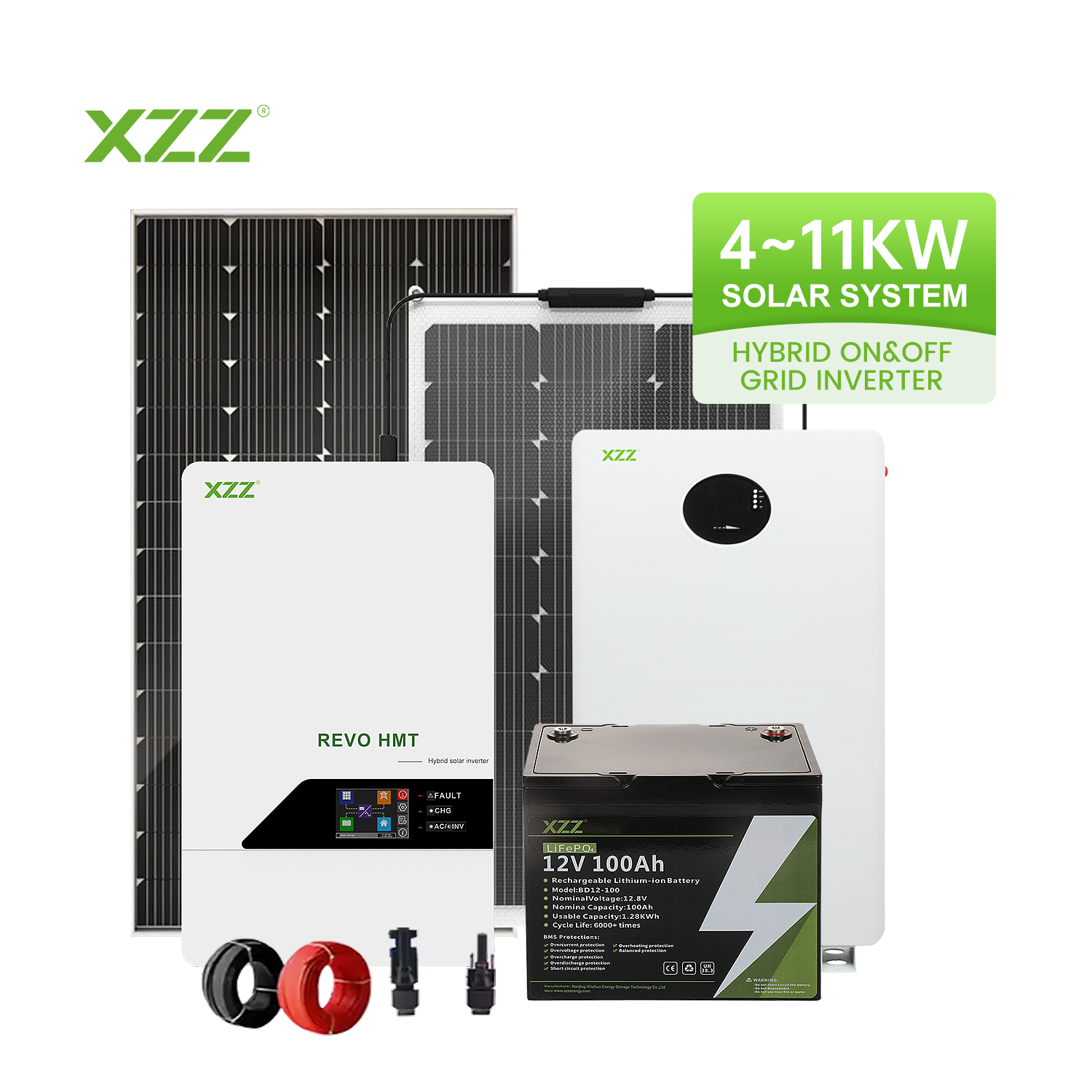 Hybrid Inverter Solar Power System Solar Controller 93% Efficiency MPPT Hybrid Solar Inverter 4Kw 6Kw 11KW For Energy Storage System Pure Sine Wave Single Phase
