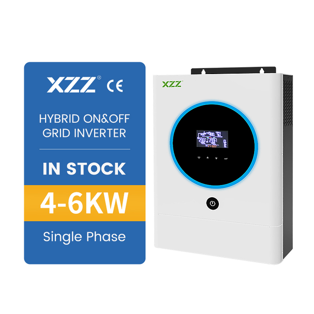 Hybrid MPPT Hybrid Solar Inverter 4KW 6KW Inverter Solar Power System Energy Storage Inverter Home Hybrid Inverter Solar Controller For Energy Storage System Pure Sine Wave Single Phase