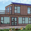  Complete Set Off Grid Living Solution Solar Energy System Container House Hotel 20FT 40FT Prefabricated House Portable Prefab Expandable Container House with Solar Prefab Container House