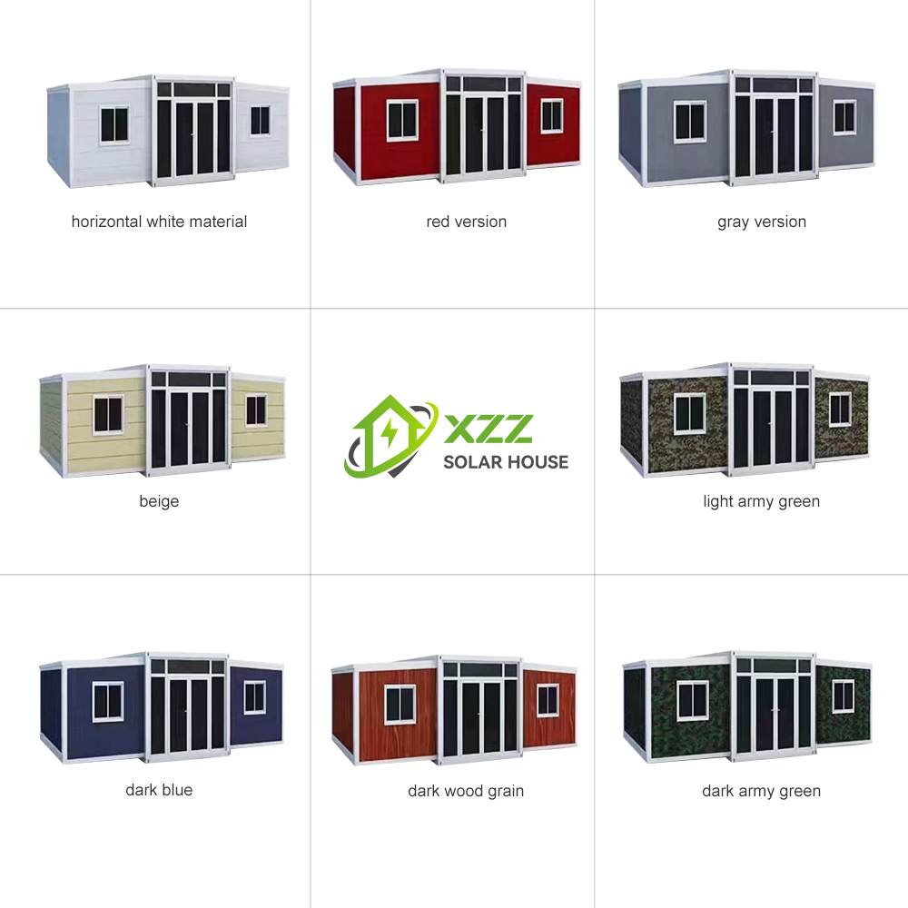 XZZ SOLAR HOUSE 20ft Expandable Modular Home with 2 Bedroom 1 kitchen 1 bathroom Tiny Home | Portable Prefab Unit