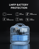 Xinzhuo 551.25Wh 600W Portable Power Station, LiFePO4 Battery Backup with UPS Function, 1 Hour to Full 400W Input, MPPT Solar Generator for Outdoor Camping, RVs, Home Use.