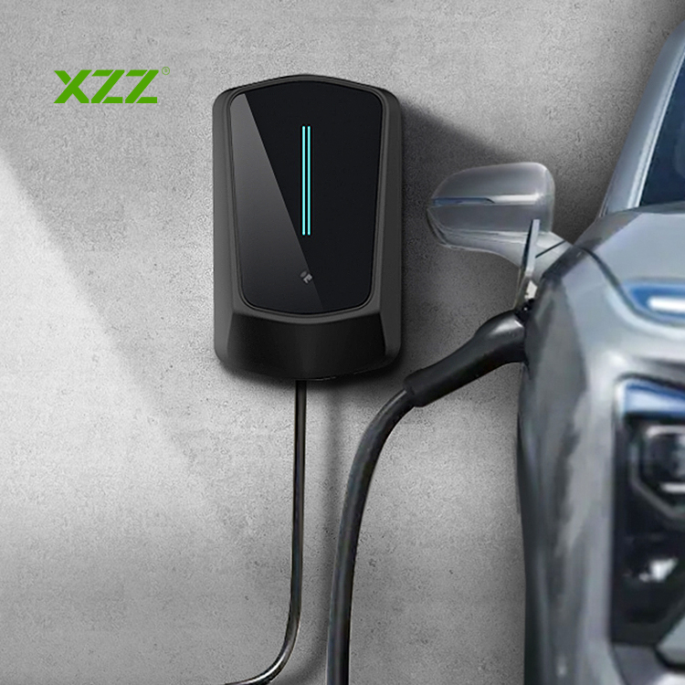  XZZ 7KW 11KW 22KW Wallbox EV Charger LED Mobile Home AC Electric Vehicle EV Charging Station WiFi APP Control Adjustable EV Hybrid Car Charger OCPP1.6 