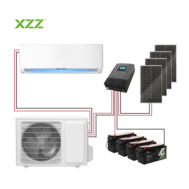 XZZ PV Air Conditioner Solar Air Conditioner Solar System Solar Powered Air Conditioner Wall Mounted Air Conditioner With Solar Panel All-in-One Energy Storage System Home 