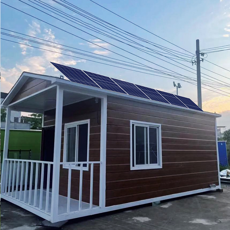  Complete Set Off Grid Living Solution Solar Energy System Container House Hotel 20FT 40FT Prefabricated House Portable Prefab Expandable Container House with Solar Prefab Container House