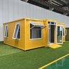  Expandable Container with Bathroom Prefabricated Modular House Container House with Solar Foldable Tiny Home Luxury 20FT 40FT Prefabricated House Expandable House
