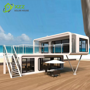 XZZEnergy Solar Off-Grid Apple Mobile Cabin Integrated Solar Panel & Energy Storage Apple Cabin Housing Solution with bedroom,kitchen,bathroom for Hotel/Office use