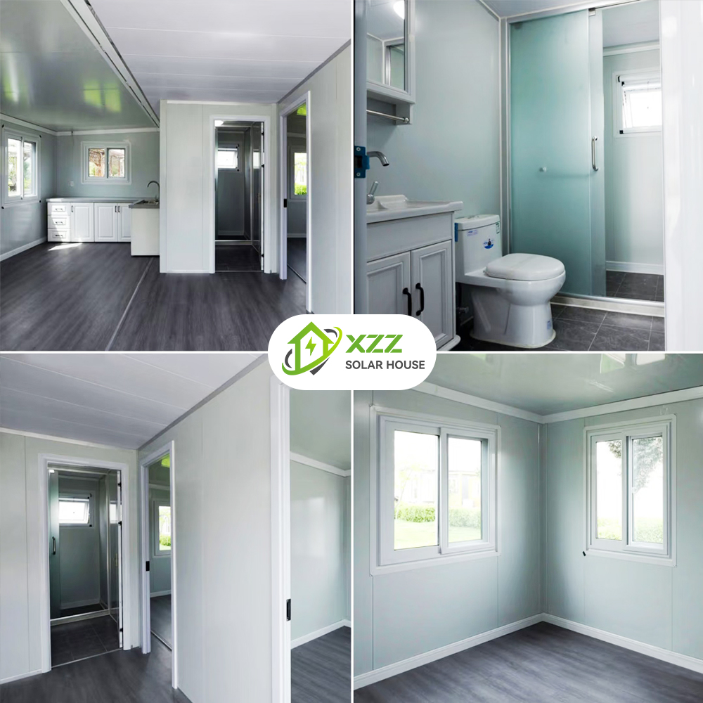 XZZ SOLAR HOUSE 20ft Expandable Modular Home with 2 Bedroom 1 kitchen 1 bathroom Tiny Home | Portable Prefab Unit