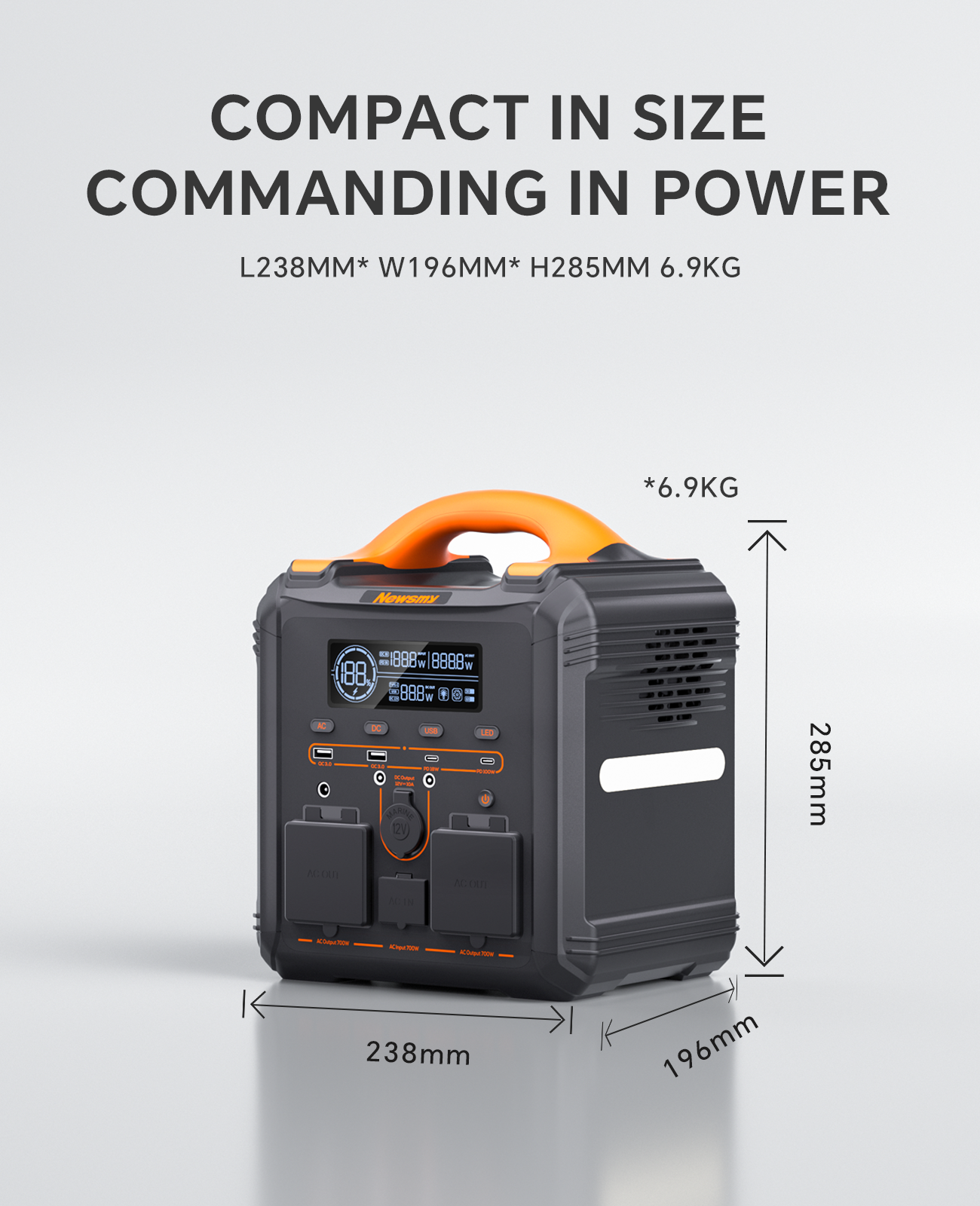 Xinzhuo 551.25Wh 600W Portable Power Station, LiFePO4 Battery Backup with UPS Function, 1 Hour to Full 400W Input, MPPT Solar Generator for Outdoor Camping, RVs, Home Use.