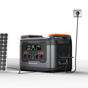 Xin Zhuo Portable Power Station Cube 2400W with Expansion Battery Pack, 2048Wh Capacity , Solar Generator for Camping, Home Backup.