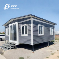 XZZENERGY Solar Energy 100% totally Off-Grid 20ft Prefab Modular Expandable Container House with 2bedrooms,kitchen and bathroom solar energy included.30kwh Power perday