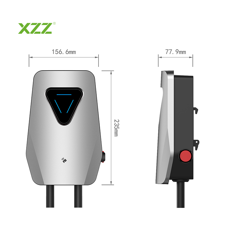  XZZ Home AC EV Charg 7KW 11KW 22KW EV Charging Station WiFi APP Control Adjustable EV & Plug-in Hybrid Car Charger Ocpp1.6 for All Electric Car 