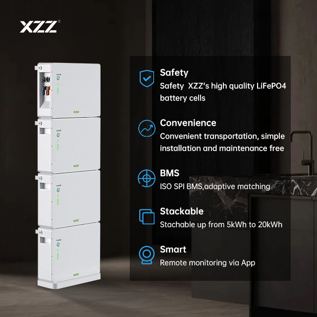 20480Wh 51.2V Energy Storage Stacked LiFePO4 Batteries Home Solar System Lithium Battery Energy Storage.