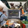 Xin Zhuo Portable Power Station Cube 2400W with Expansion Battery Pack, 2048Wh Capacity , Solar Generator for Camping, Home Backup.