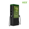 XZZ DC Level3 AD EV Charger 60-180KW EV Fast Advertising pedestal Charging Station Double Gun WiFi Smart APP Control OCPP Car Charger CCS1/2 CHAdeMO GB/T High-efficiency Electric Car Charger Station