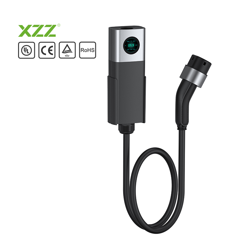 XZZ Mobile Portable EV Charger Home AC EV Charger Wallbox EV Charging Station Portable Ev Charger 7KW portable EV Charger Charging Station Car Charger OCPP1.6 for All Electric Car 