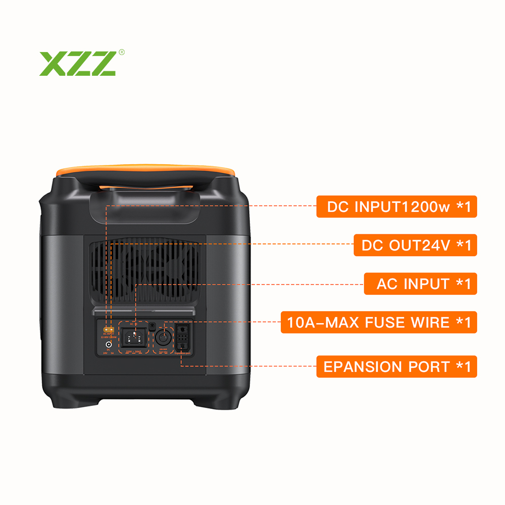 Portable Power Station 3000W Solar Generator for Camping, Home Backup LMFP Battery Mobile Power Supply