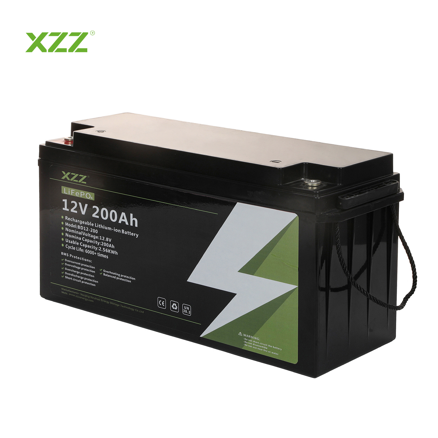 Deep Cycle Long Life LiFePO4 Rechargeable Battery Li-Ion Storage Battery LFP 2560Wh 12.8V 200A Lithium Ion Battery