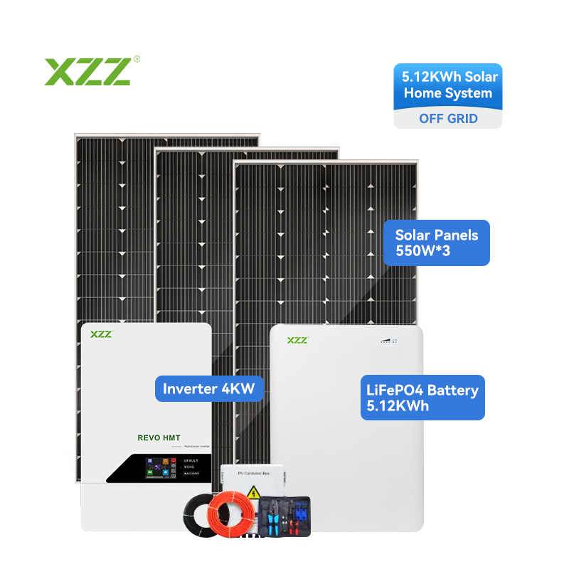 5KWh Off Grid & Hybrid & On Grid Solar Energy System BESS Complete Kit 5KWh All-in-One Energy Storage System Home Solar Power System Photovoltaic System Full Set 