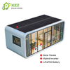 XZZEnergy 20ft Off-Grid Apple Mobile Cabin Integrated Solar Panel & Energy Storage Apple Cabin Housing Solution with bedroom,kitchen,bathroom for Hotel/Office use