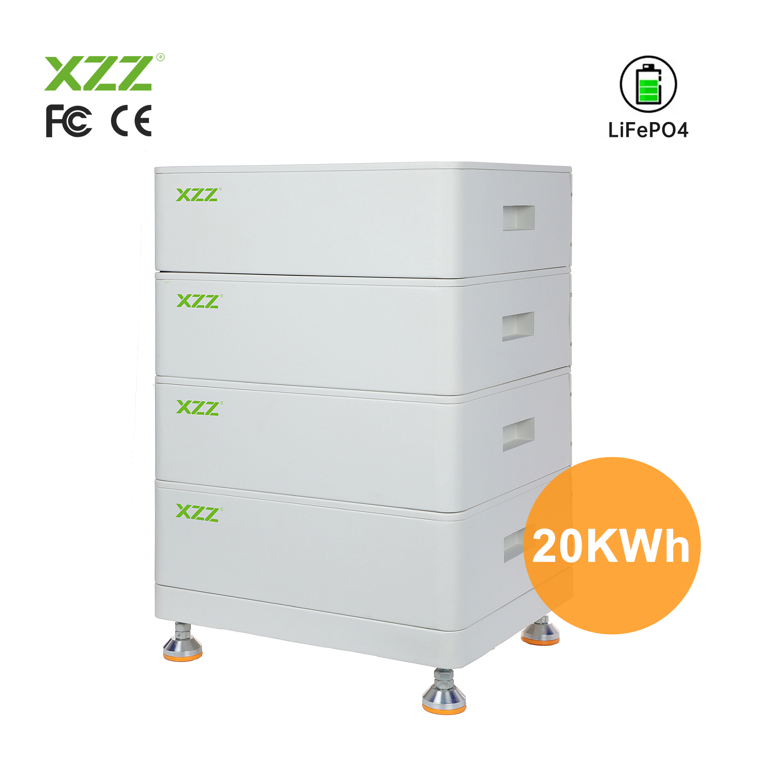  Stackable LiFePO4 Battery Home System Solar Stackable Battery 20KWh Stackable Home Energy Storage System Residential Electric Backup Solar Energy System