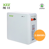 2.56KWh LiFePO4 Battery Pack Wall/Rack/Stackable Mounted Batteries Solar Home Energy Storage System Rechargeable Home Energy Storage Lithium Battery