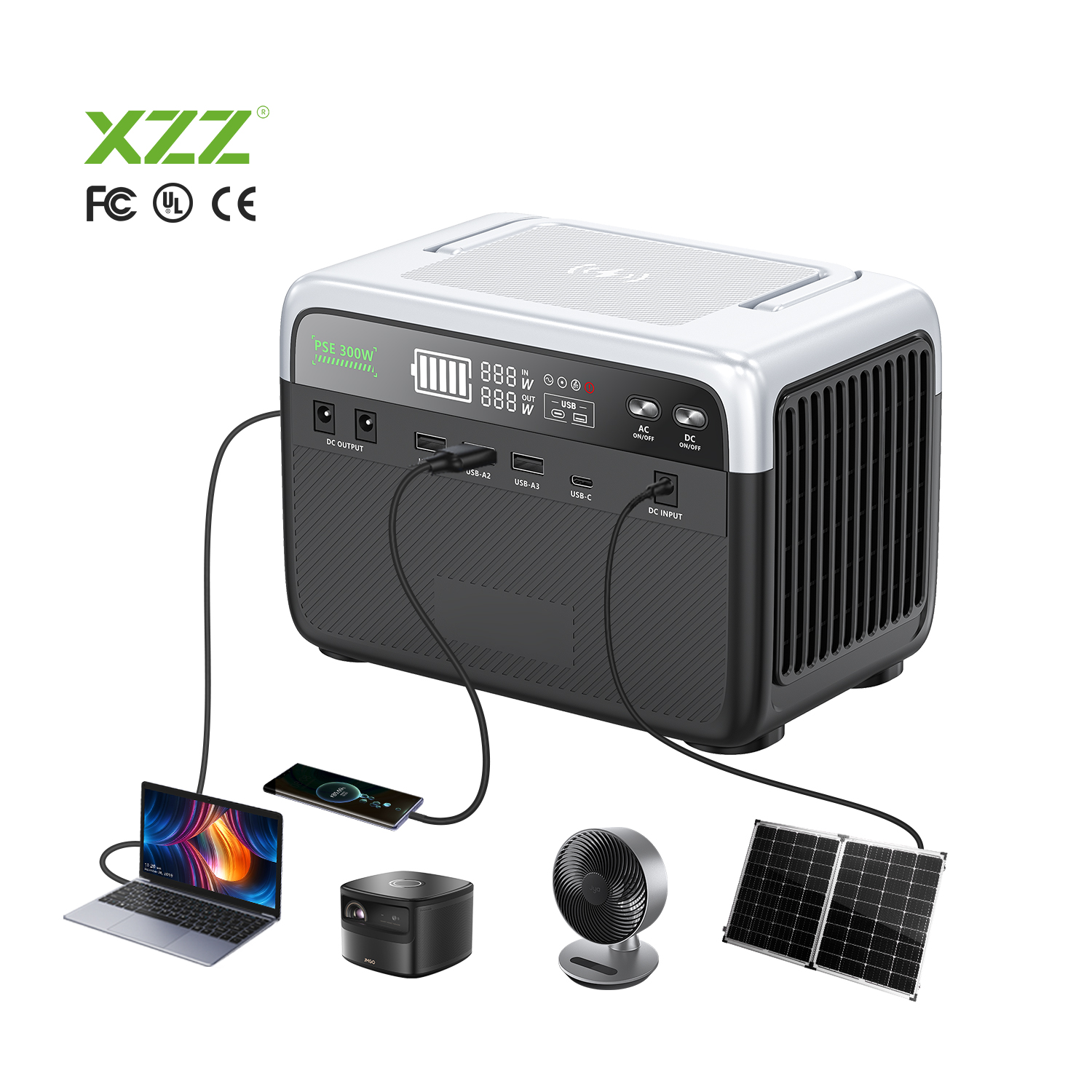 300W Portable Power Station/ Solar Generator ODM/OEM Mobile Power Supply LiFePO4 Battery