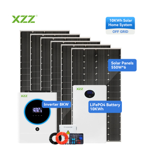 10KWh Off Grid & Hybrid & On Grid Solar Energy System BESS Complete Kit 10KWh All-in-One Energy Storage System Home Solar Power System Photovoltaic System Full Set 