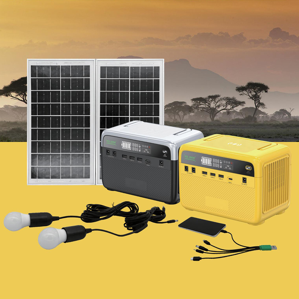 300W 144Wh Portable Power Station with Solar Panel Portable Battery Energy Storage Power Supply Solar Generator LiFePO4