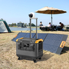 XZZ OEM ODM 3000W 4032Wh Portable Power Station Solar Generator LiFePO4 Power Station For Camping Emergency Multi Function Outdoor Energy Storage Battery Generator with Wheels