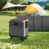 XZZ OEM ODM 3000W 5376Wh Portable Power Station Solar Generator LiFePO4 Power Station For Camping Emergency Multi Function Outdoor Energy Storage Battery Generator with Wheels