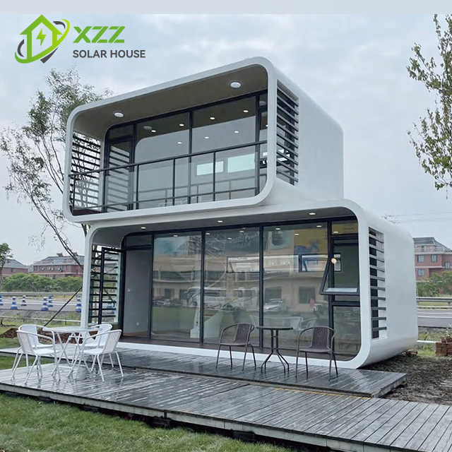 XZZEnergy 20ft Off-Grid Apple Mobile Cabin Integrated Solar Panel & Energy Storage Apple Cabin Housing Solution with bedroom,kitchen,bathroom for Hotel/Office use