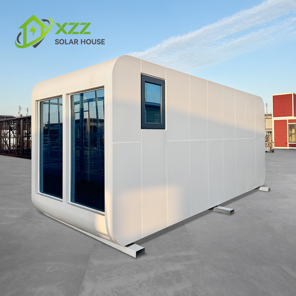  Capsule House Apple House Modern 20ft 40ft Prefab House Container House with Solar Panels Bathroom Kitchen Solar Prefab House Modern 2 Bedroom Container House Prefab Design with Solar Electric