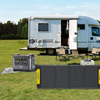 Portable Power Station 3000W Solar Generator for Camping, Home Backup LMFP Battery Mobile Power Supply