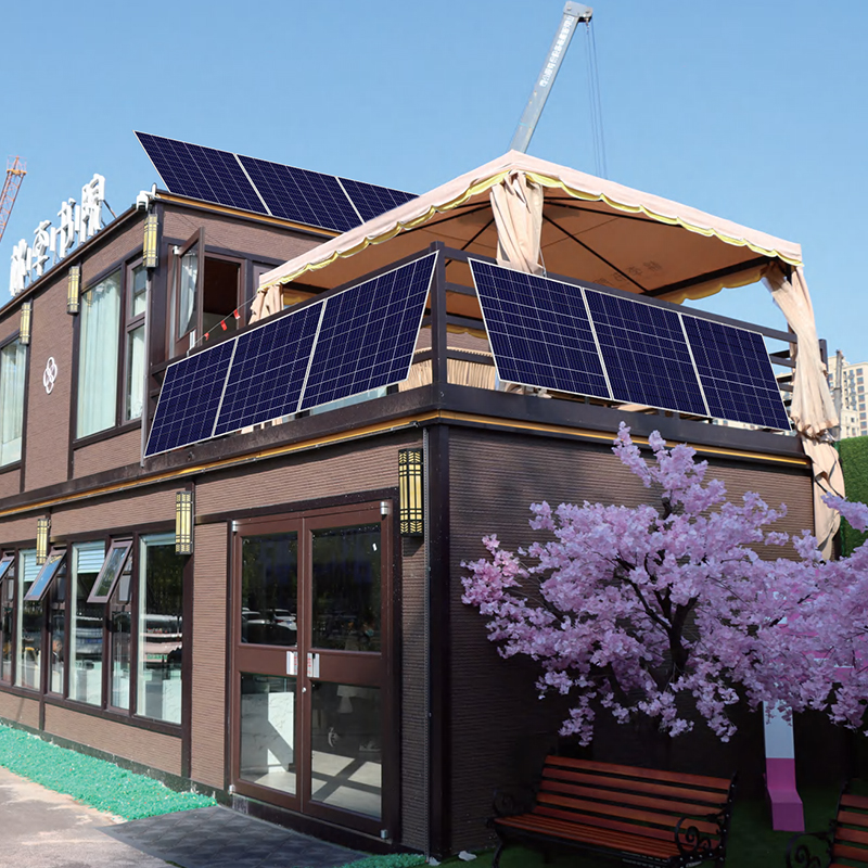  Complete Set Off Grid Living Solution Solar Energy System Container House Hotel 20FT 40FT Prefabricated House Portable Prefab Expandable Container House with Solar Prefab Container House