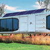 Modern 20ft 40ft Prefab House Expandable Container House with Solar Panels Steel Prefab Featuring Bathroom Kitchen Solar Prefab House Modern 2 Bedroom Container House Prefab Design with Solar Electric