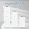10240Wh 51.2V Energy Storage Stacked LiFePO4 Batteries Home Solar System Lithium Battery Energy Storage.