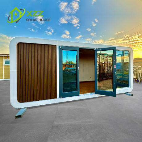  Capsule House Apple House Modern 20ft 40ft Prefab House Container House with Solar Panels Bathroom Kitchen Solar Prefab House Modern 2 Bedroom Container House Prefab Design with Solar Electric