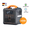 Xinzhuo 551.25Wh 600W Portable Power Station, LiFePO4 Battery Backup with UPS Function, 1 Hour to Full 400W Input, MPPT Solar Generator for Outdoor Camping, RVs, Home Use.