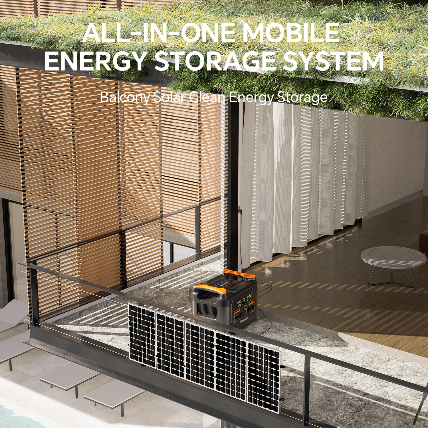 Xin Zhuo Portable Power Station Cube 2400W with Expansion Battery Pack, 2048Wh Capacity , Solar Generator for Camping, Home Backup.